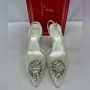 Rene Caovilla 
BARBARA WHITE SLINGBACK 105